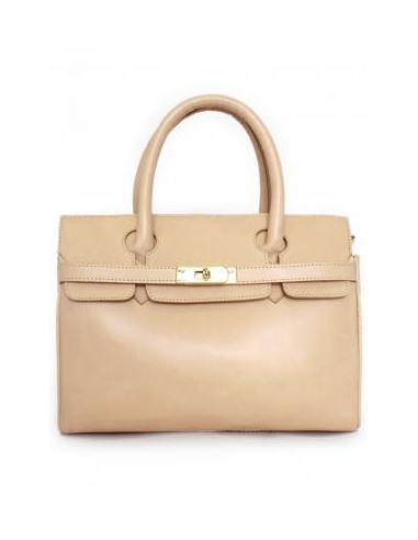 Bolsito de piel envejecida en beige